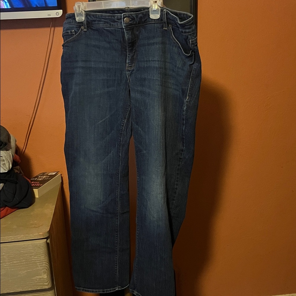 Old Navy Women's Boot Cut Jeans - Dark Blue